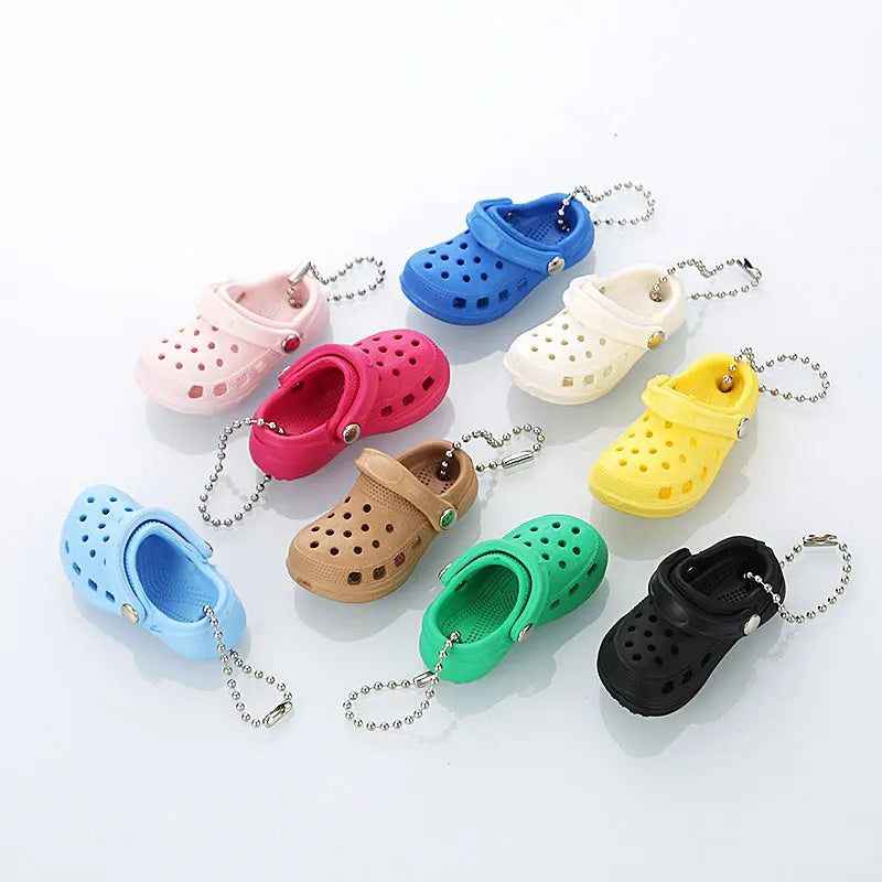 Portachiavi A Forma Di Scarpe 3D In PVC Per Zoccoli E Sandali Decorazione Per Borsa Spiaggia Unisex