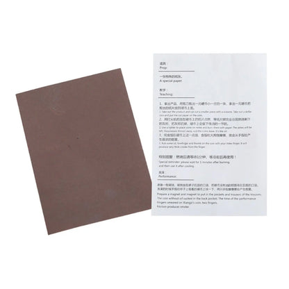 Carta Magica Chimica Set Da 5 O 10 Pezzi Per Trucco Fumo Close Up Scena Pro Fantasia