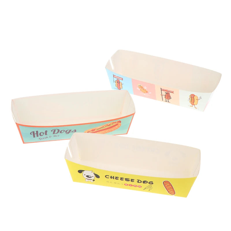 Confezione Da 100 Scatole Monouso Per Hot Dog In Carta Per Catering E Feste Ideale Per Eventi