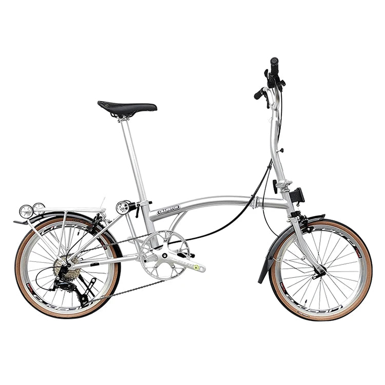 Bicicletta Pieghevole 20 Pollici Da Donna Leggera A 9 Velocità Portatile E Retrò