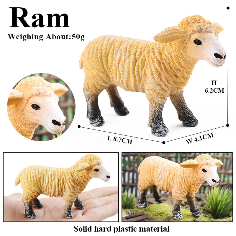 Oenux Modello Fattoria Fauna Selvatica Figurine Animali Per Bambini Regalo Educativo Interattivo