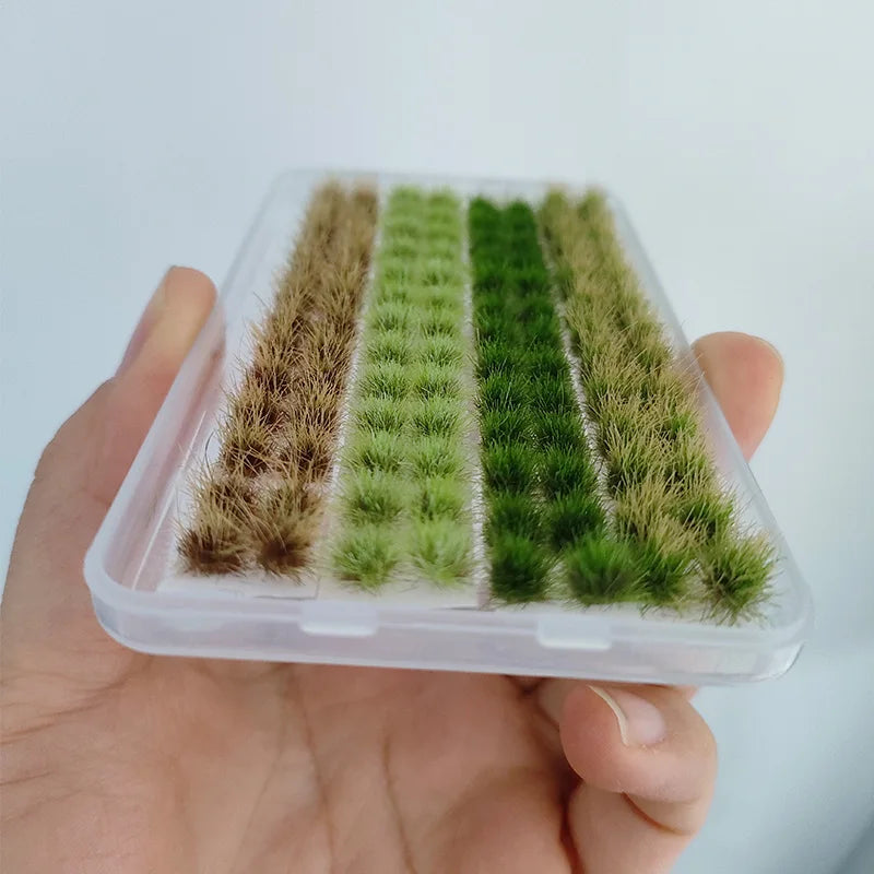 Ciuffi Di Erba Statici Per Paesaggi In Miniatura Set Con 4 Colori E 104 Pezzi Per Diorami