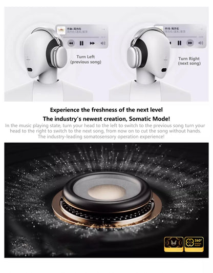 Picun F8 Pro Cuffie Bluetooth Wireless Cancellazione Attiva del Rumore Audio Spaziale 3D e Latenza Bassa