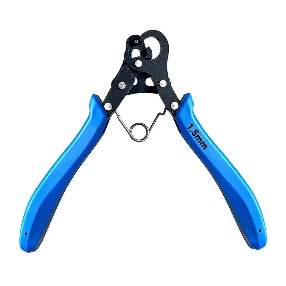 Set di pinze per filo da 1,5/2,25/3 mm per avvolgimento del filo, riparazione di flessioni, strumento per la creazione di gioielli, pinze a becchi tondi per avvolgimento di anelli metallici