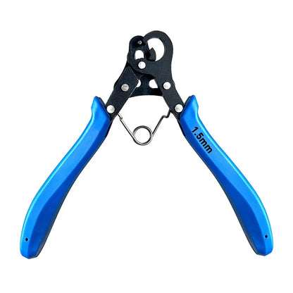 Set di pinze per filo da 1,5/2,25/3 mm per avvolgimento del filo, riparazione di flessioni, strumento per la creazione di gioielli, pinze a becchi tondi per avvolgimento di anelli metallici