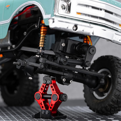 Decorazione Auto RC Mini Jack Stand Con Gancio Rimorchio E Rete Per Bagagli 1 18 E 1 24 Scale