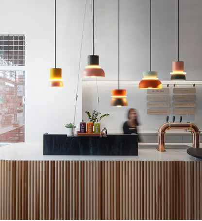Lampada A Sospensione Macaron Nordico In Ferro Nero Design Moderno Per Soggiorno E Sala Da Pranzo