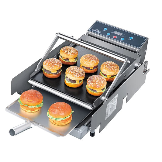 Pressa Per Hamburger Elettrica Industriale Con Controllo Touch In Alluminio Ad Alta Produttività