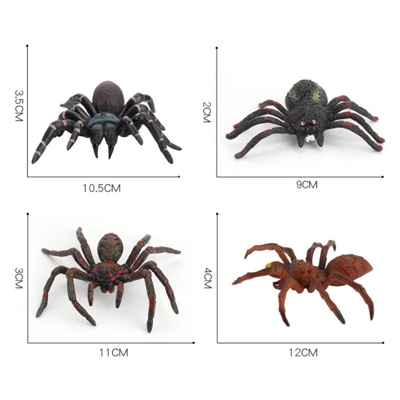 Ragno Finto 10 Cm Modello Realistico Per Scherzi Halloween Giocattolo Divertente Bambini