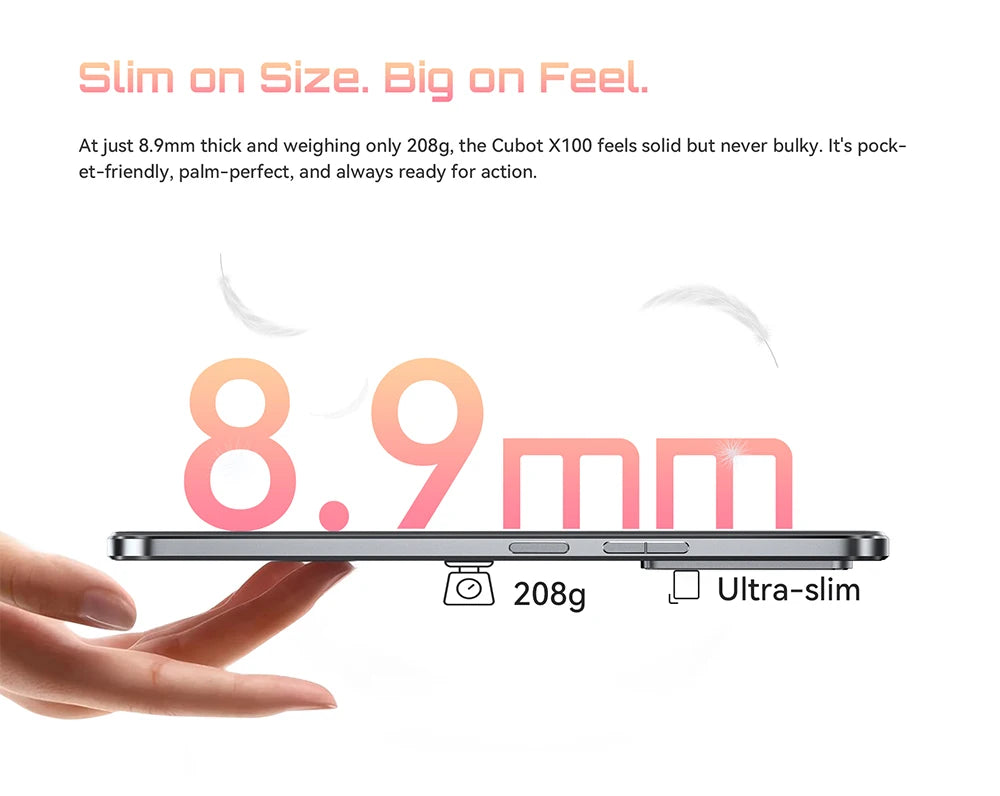 Cellulari Smartphone 5G Cubot X100, Android 15, Dimensity 7025, 6nm, 2.5GHz, schermo da 6.88 pollici 120Hz, 16GB RAM (8GB+8GB estesi), 256GB ROM, fotocamera da 64MP, batteria da 5100mAh, telefoni 5G, NFC telefono, GPS