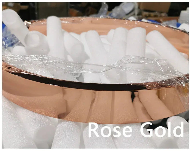 Lampada LED Circolare Sospesa Moderna Oro Rosa Bianco Nero Per Soggiorno E Sala Da Pranzo