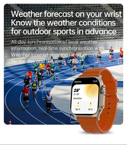 Nuovo Smartwatch da uomo 49mm Serie 8 2.3 "Schermo AMOLED Bussola NFC impermeabile per Apple Watch IWO Ultra 8 Smart Watch 2025 Android
