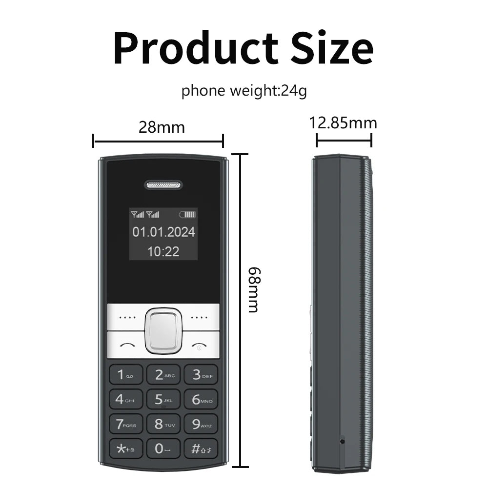 Servo BM150 Telefono Cellulare Mini Due Sim Registrazione Automatica Chiamate Blocco Lista Nera