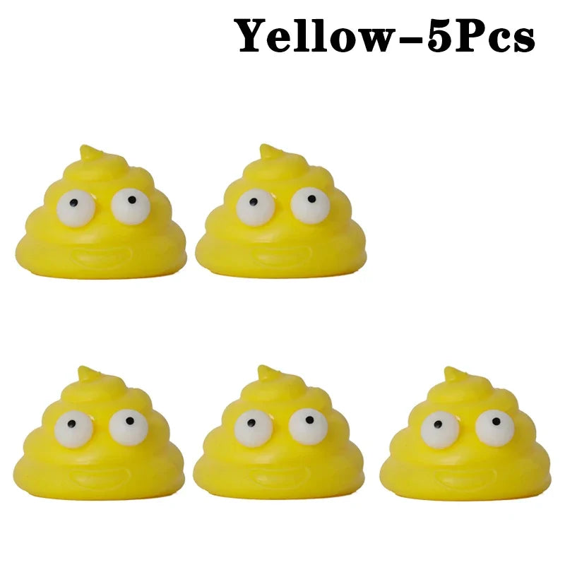 1-10PCS Giocattoli per ridurre lo stress Palline sparse Gadget per ridurre lo stress Palla appiccicosa Cacca Giocattoli peculici Giocattoli per ridurre lo stress