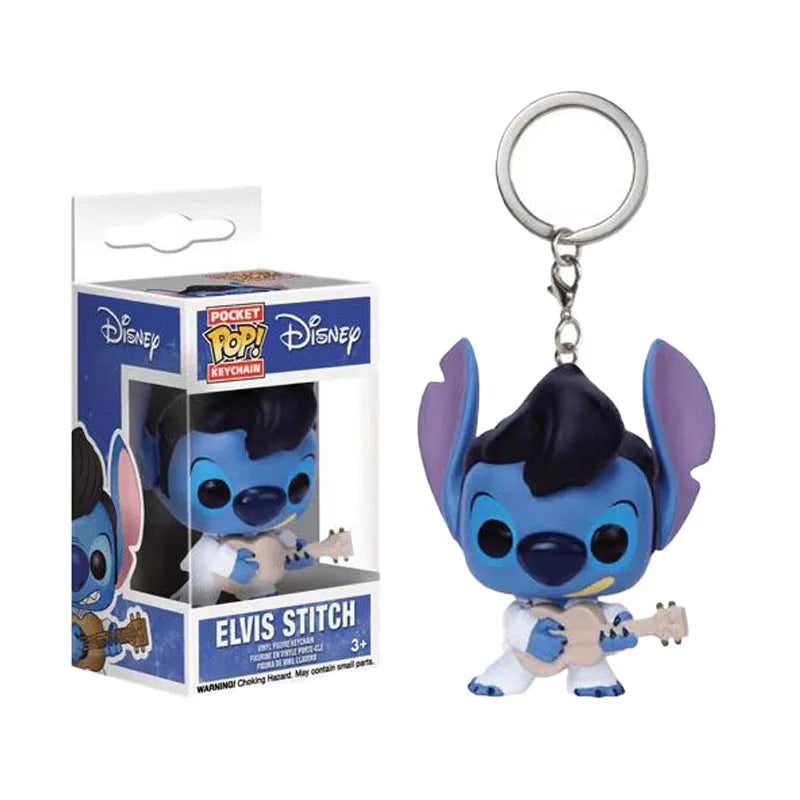 Nuovi Stili di Portachiavi Funko Pocket Pop: Mickey Mouse, Minnie, Donald Duck, Stitch, Angel, Elvis, TIKI, Lilo, Scrump, Giocattoli in Vinile