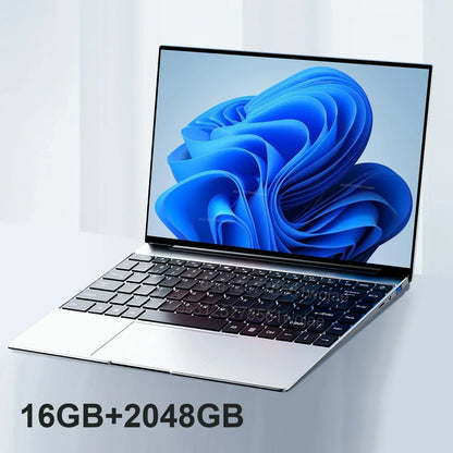 Notebook 14,1 Pollici Sottile Con Display Full HD 1920x1080 16GB RAM 2TB SSD Windows 11