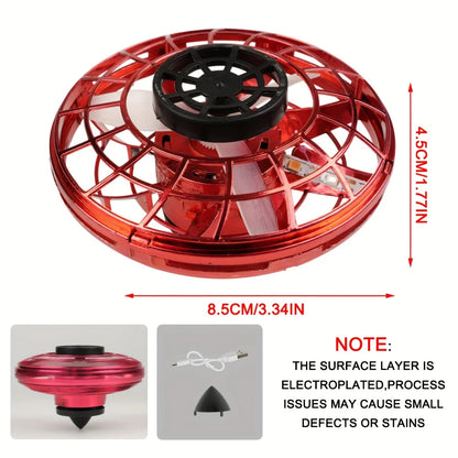 NUOVO LED Flying UFO Spinner Fingertip, aggiornamento volo elicottero Gyro Flyorb Hover Ball, mini drone aereo giocattolo, regalo di Natale