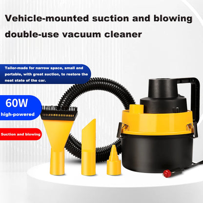 Aspirapolvere per auto multifunzionale Asciutto/bagnato DC 12V 60W Aspirapolvere per auto portatile ad alta potenza Apparecchio di pulizia universale