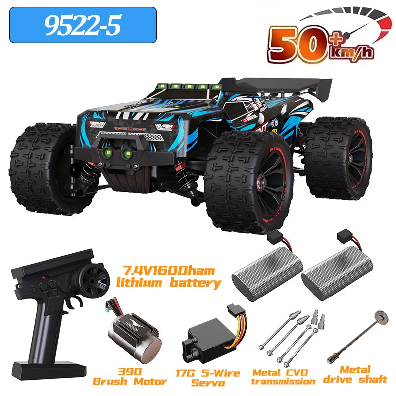 9522PRO 85KM/H Auto RC ad alta velocità Brushless a quattro ruote motrici Off-road Drift 1:16 Auto da corsa professionale 9522 50KM/H Giocattolo per ragazzi