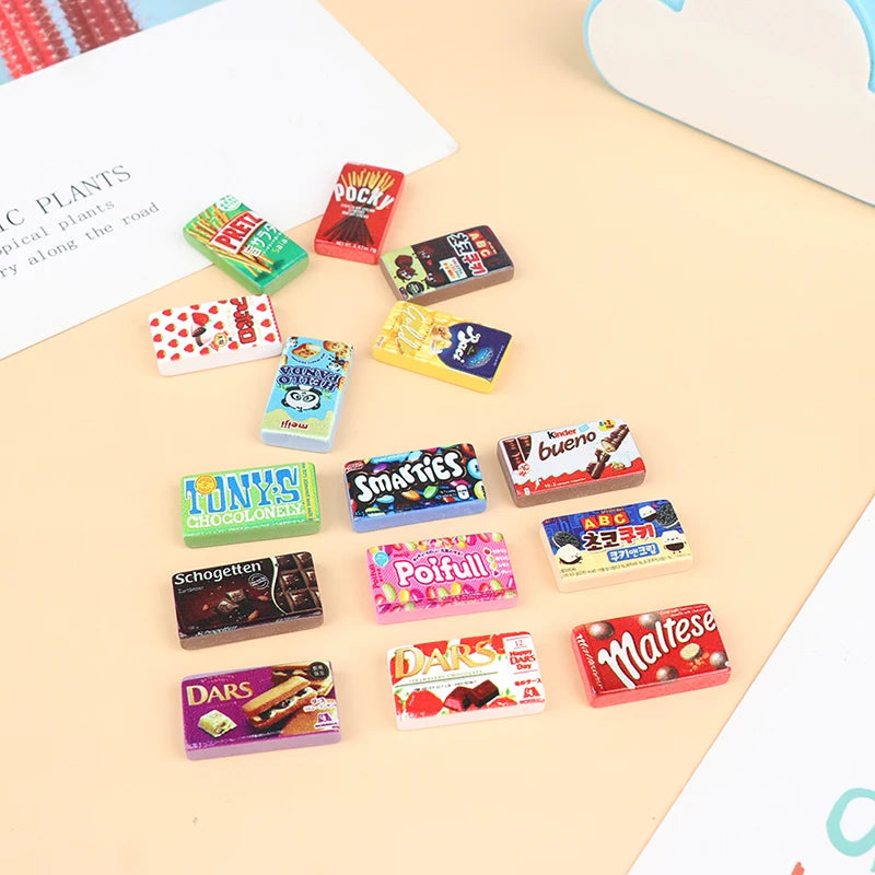 Set Da 10 Miniature Snack In Resina Per Casa Delle Bambole Decorazioni Cucina E Supermercato