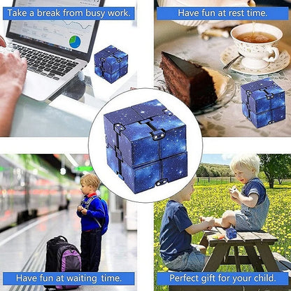 Infinity Cube Fidget Antistress Gioco Puzzle Dita Sollievo Ansia Regalo Bambini Autismo