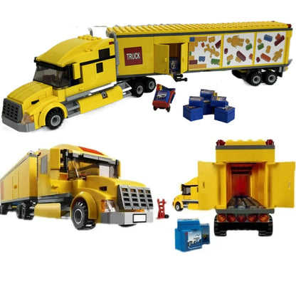 Camion Tecnico In Mattoncini Giallo Set Modellino Veicolo Per Bambini Gioco Educativo Regalo