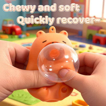 Portachiavi Squishy Capibara Ciondolo Borsa Auto Antistress Morbido Giocattolo Relax Per Decompressione Quotidiana