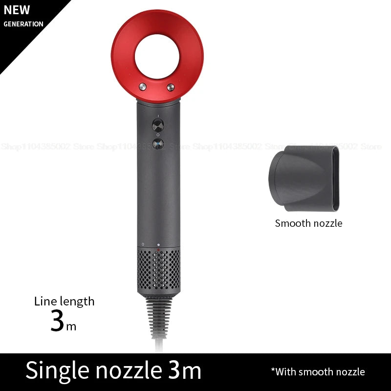 Accessorio Professionale Senza Lame per Asciugacapelli Dyson, Ioni Negativi, Asciugatura Rapida, Potente, per Casa, con Funzione Anti-Crespo, Elettrico