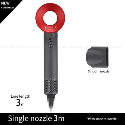 Accessorio Professionale Senza Lame per Asciugacapelli Dyson, Ioni Negativi, Asciugatura Rapida, Potente, per Casa, con Funzione Anti-Crespo, Elettrico
