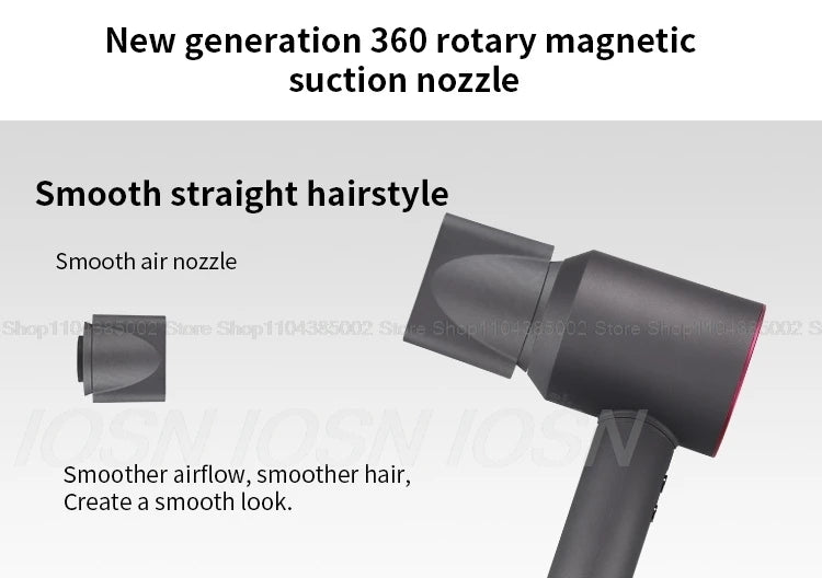 Accessorio Professionale Senza Lame per Asciugacapelli Dyson, Ioni Negativi, Asciugatura Rapida, Potente, per Casa, con Funzione Anti-Crespo, Elettrico