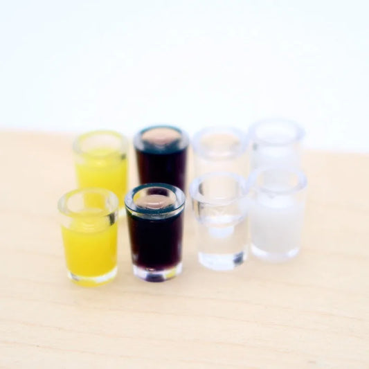 Set Alimentari In Miniatura Per Casa Delle Bambole Bevande Succo Latte Acqua Coca Cola