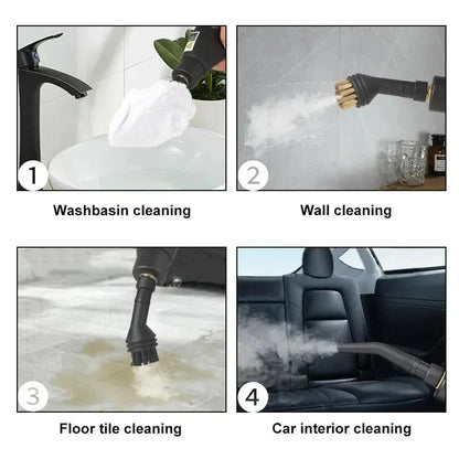 Pulitore a vapore da 1,2 litri Sterilizzazione ad alta temperatura Aria condizionata Cappa da cucina Pulitore a vapore per casa/auto 220 V/110 V Spina UE/USA