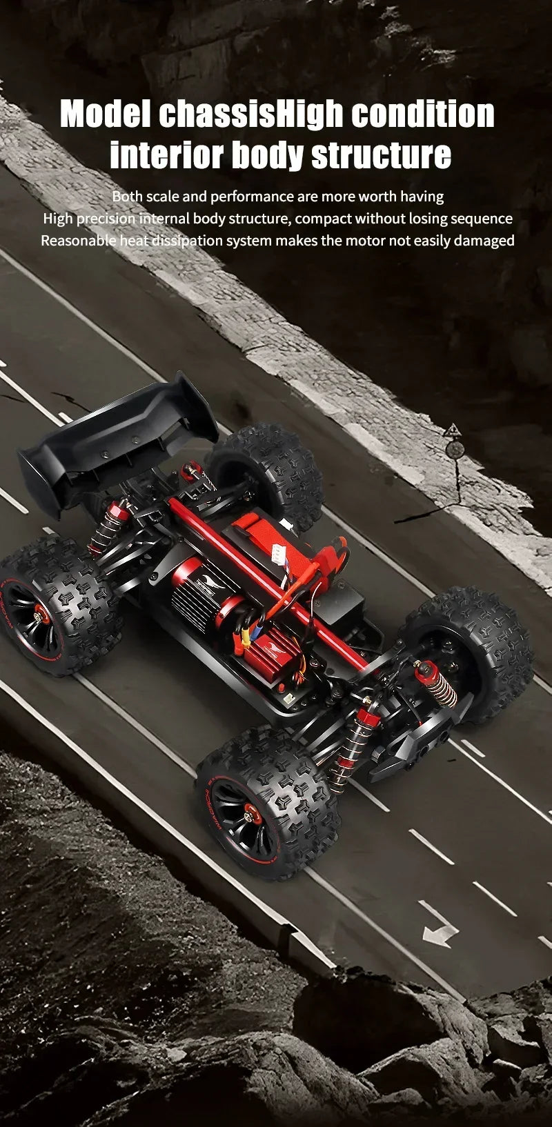 9522PRO 85KM/H Auto RC ad alta velocità Brushless a quattro ruote motrici Off-road Drift 1:16 Auto da corsa professionale 9522 50KM/H Giocattolo per ragazzi