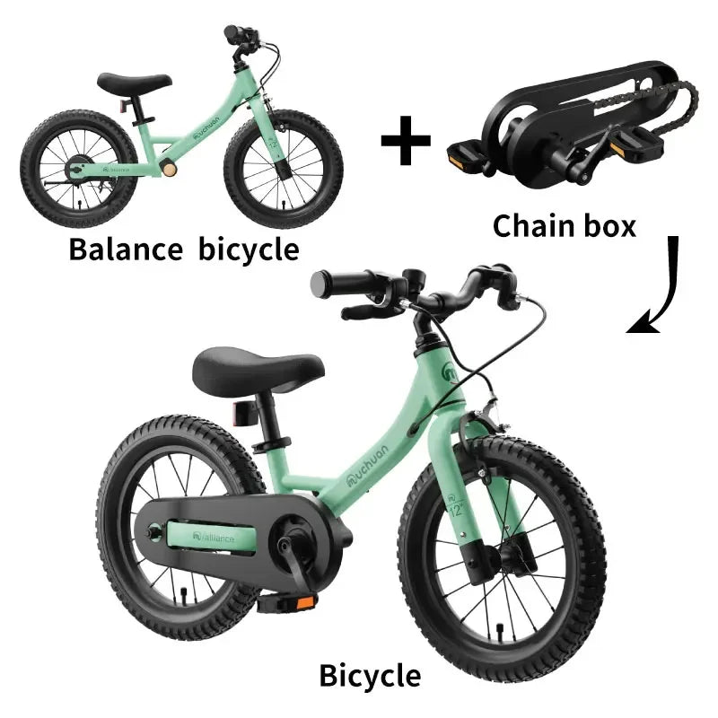 Bici Equilibrio Bambini 2 In 1 Età 2 6 Anni Telaio Alluminio Ruote Da 12 Pollici