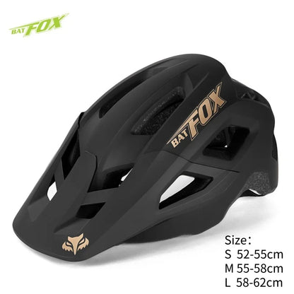 Casco Da Bicicletta Batfox Speedframe MTB Leggero Con Certificazione CE Aerodinamico E Protezione Affidabile