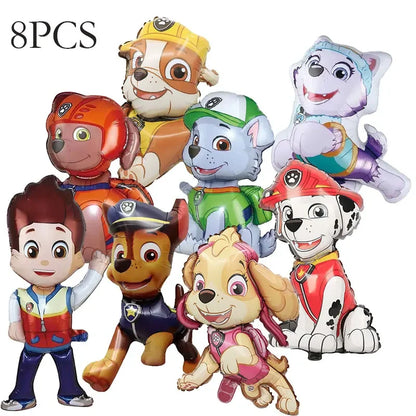 NUOVO Paw Patrol Compleanno Forniture Bomboniere Buon Compleanno Paw Patrol Kit di decorazioni per feste Piatto a palloncino Tazza Borsa regalo Adesivo per bambini