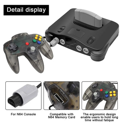 Gamepad cablato a 8 colori per console N64 Joypad Control per N64 Joystick classico Console di gioco retrò Accessori per gamepad