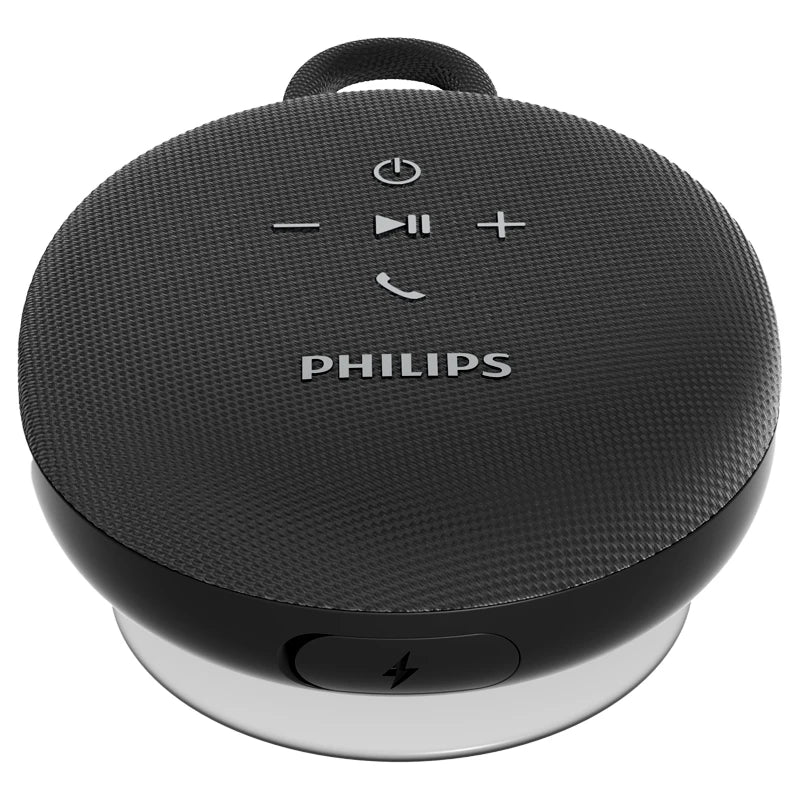 Philips TAS1120 Altoparlante Bluetooth da 800 mAh, cassa audio impermeabile per interni ed esterni con ventosa e cordino, altoparlante portatile per esterni