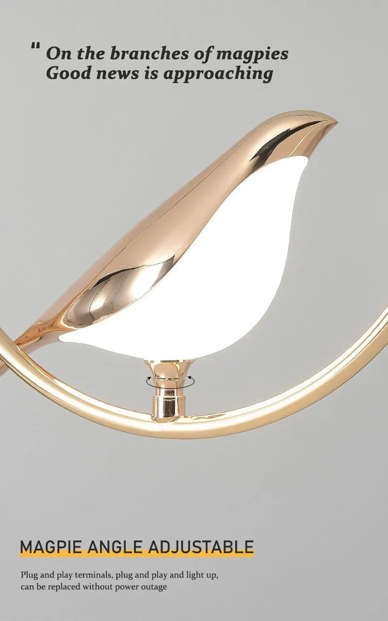 Lampada Sospensione Led Argento Dorato Interni Design Moderno Per Letto e Soggiorno Alimentazione AC 85 265 Volt
