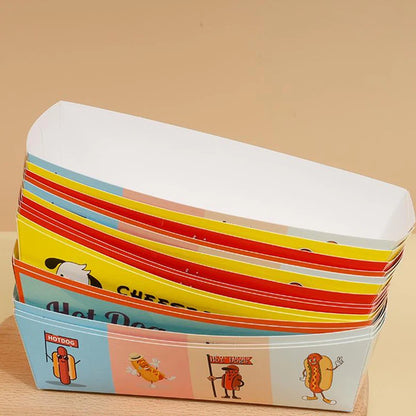 Confezione Da 100 Scatole Monouso Per Hot Dog In Carta Per Catering E Feste Ideale Per Eventi