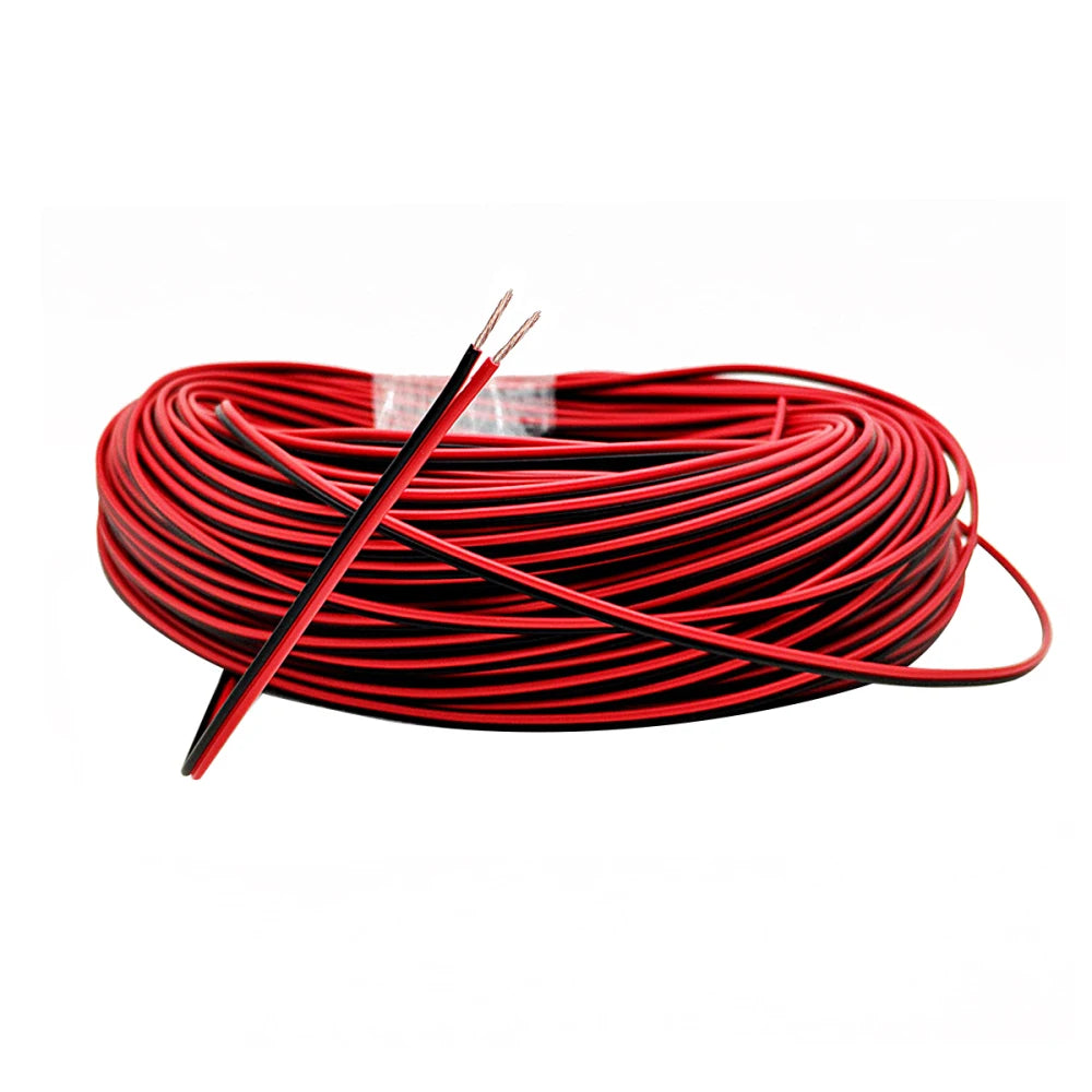 Cavo audio da 20 m di lunghezza Filo di rame Cavo per altoparlanti Cavo audio Cavo per altoparlante Cavo LED Prolunga Cavo di prolunga Cavo connettore