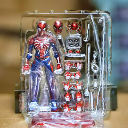 15CM PS4 Spiderman Figura Avengers Spider Man Action Figures Aggiornamento Suit PS4 Game Edition Doll Toys Regalo