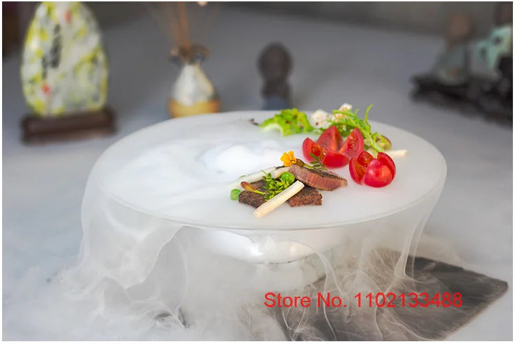 Piatto Trasparente Da 18 Cm Per Sushi Dessert Catering Frutta Insalata Degustazione Qualità Alta