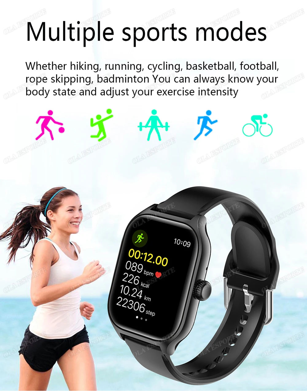 Nuovo orologio intelligente GPS militare da esterno da uomo impermeabile modalità sportiva multipla fitness chiamate Bluetooth HD Smartwatch braccialetto da donna per uomo