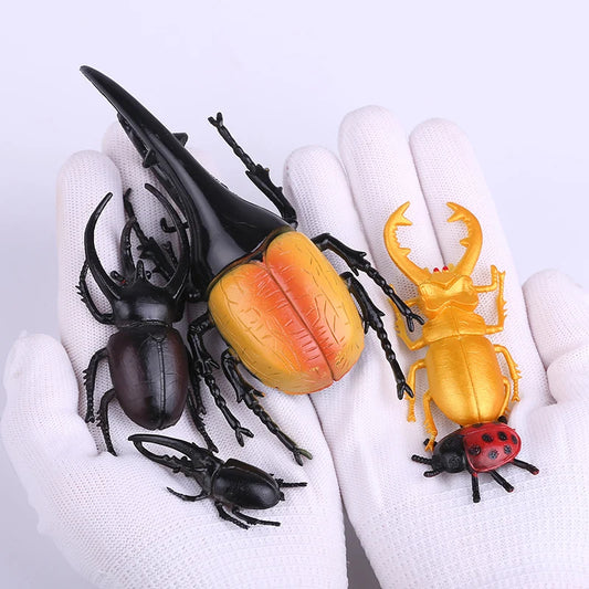 Modello Insetti Realistici Scarabeo Giocattolo Educativo Per Halloween Spavento Gag Novità