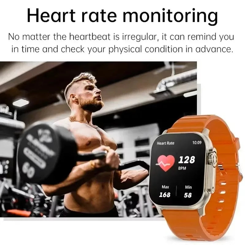 Nuovo Smartwatch da uomo 49mm Serie 8 2.3 "Schermo AMOLED Bussola NFC impermeabile per Apple Watch IWO Ultra 8 Smart Watch 2025 Android