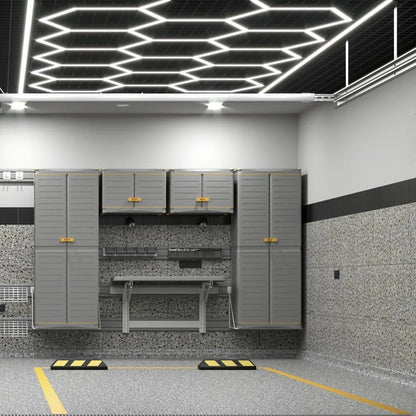 Luce Led Esagonale Da Soffitto 6500K Ultra Luminosa 2000 Lumen Per Garage Seminterrato E Palestra Casa 50000 Ore