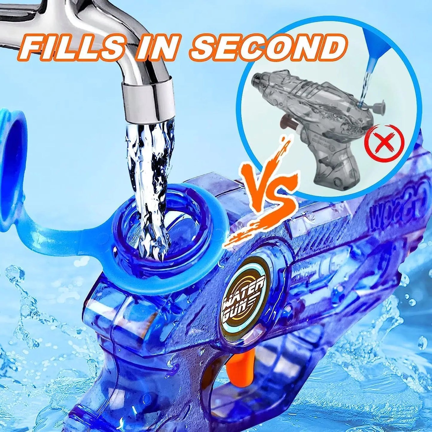 Mini Pistola Ad Acqua Per Bambini Leggera 100cc Gioco Estivo Per Piscina Spiaggia