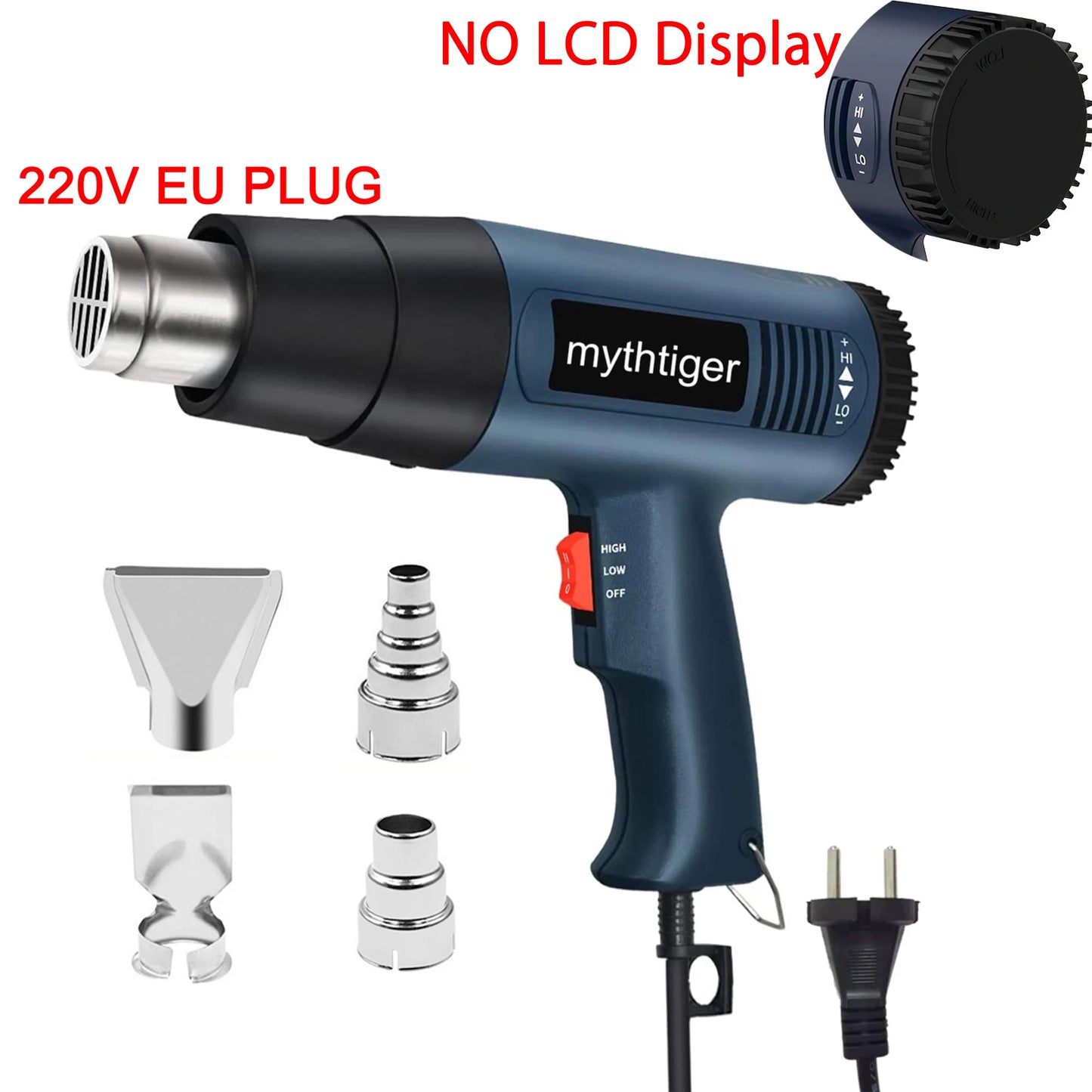 Pistola Termica 220V 2000W Variabile Avanzata Pistola ad Aria Calda Elettrica Avanzata con Temperature Regolabili