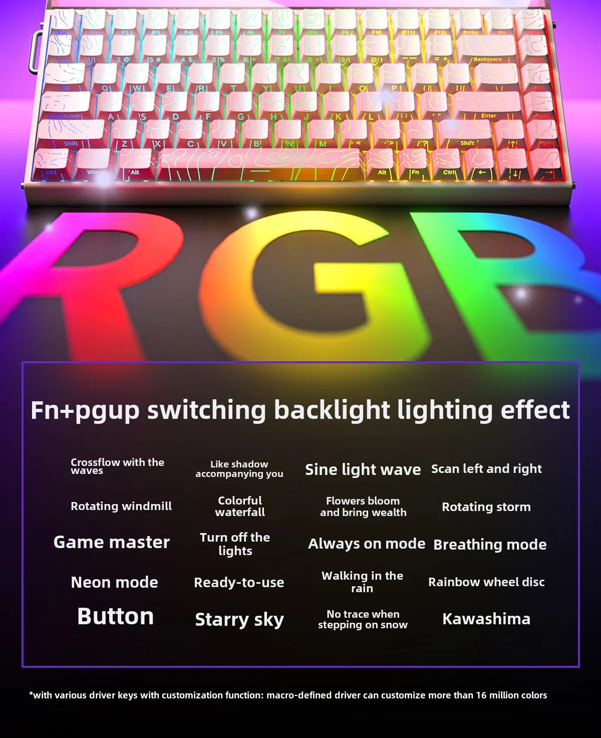 Tastiera Meccanica Da Gioco Aula Hero 84HE Con Interruttore Magnetico RGB Ergonomia